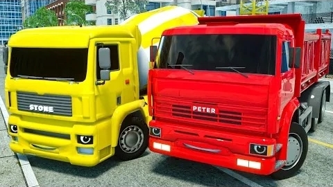 Гигантский КАМАЗ Пересекает Гигантскую Яму С Автомобилями 🚒 🚔 - Гигантский Камаз с гигантскими кол
