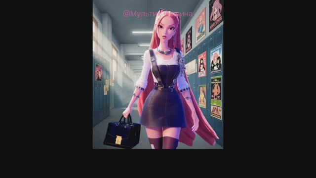 Мира - школьный лук 😄👹�#мультикфэшина #мода #мультик #kpopdemonhunters #руми #школьныйобраз