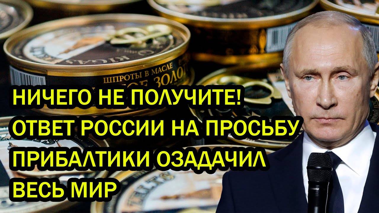 НИЧЕГО НЕ ПОЛУЧИТЕ! ОТВЕТ РОССИИ НА ПРОСЬБУ ПРИБАЛТИКИ ОЗАДАЧИЛ ВЕСЬ МИР