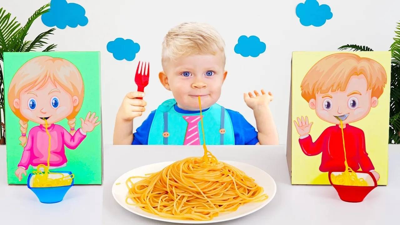 Диана и Рома показывают Оливеру Как правильно себя вести How to behave for kids