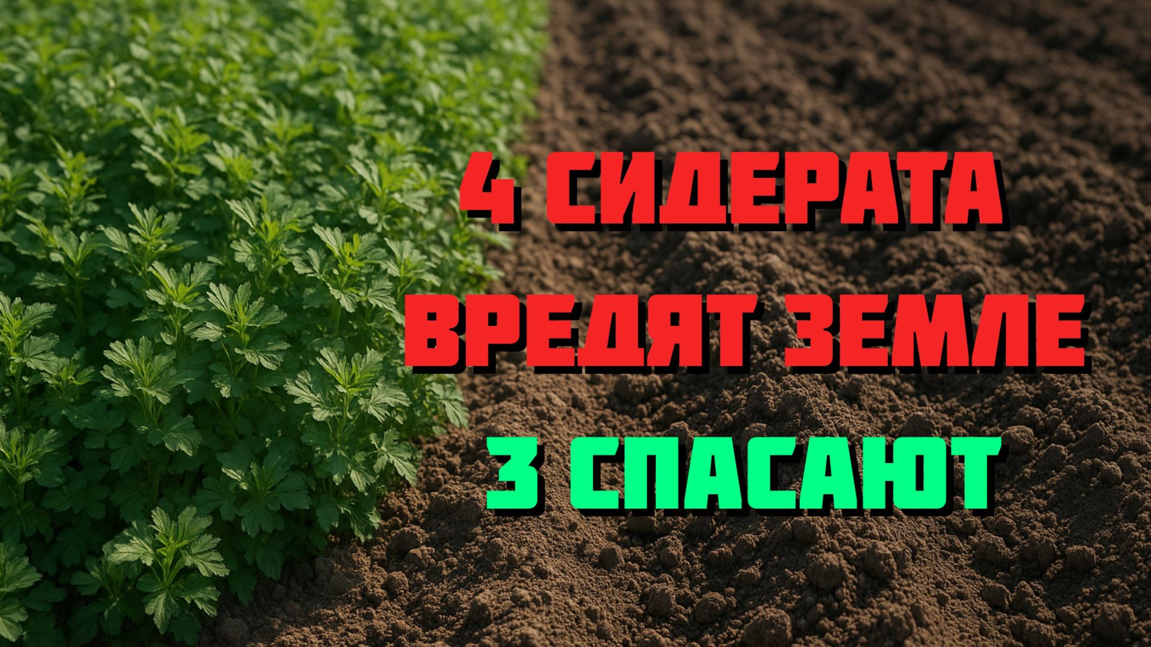 Правда о Сидератах- 4 портят Землю, 3 спасают