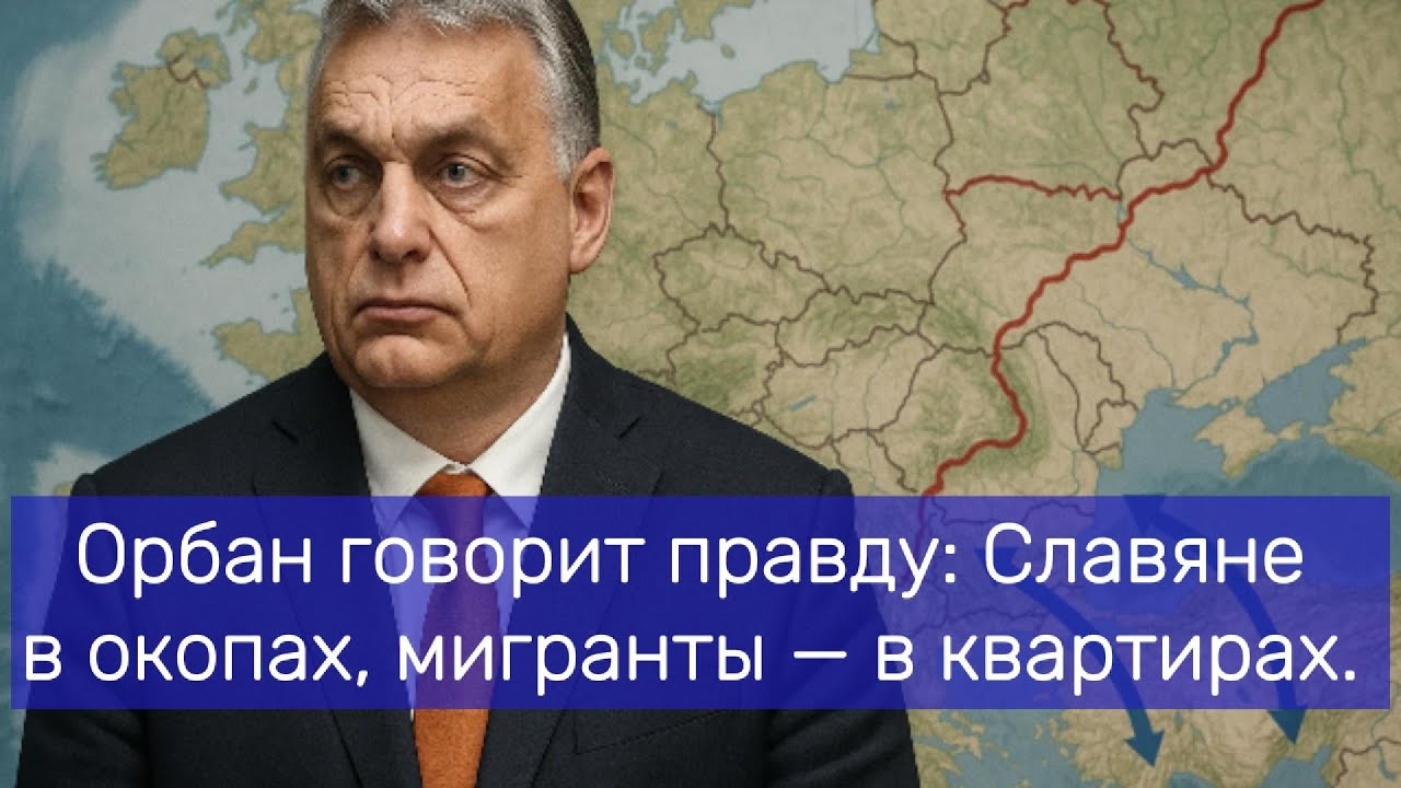 Орбан говорит правду: Славяне в окопах, мигранты в квартирах