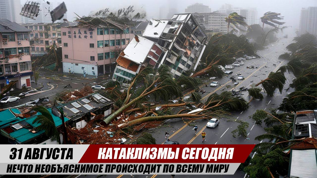 Новости Сегодня 31.08.25 ЧП, Катаклизмы, События Дня: Италия Шторм Франция Ураган Китай Наводнение