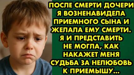 После смерти дочери я возненавидела приемного сына и желала ему смерти. Я и представить не могла...