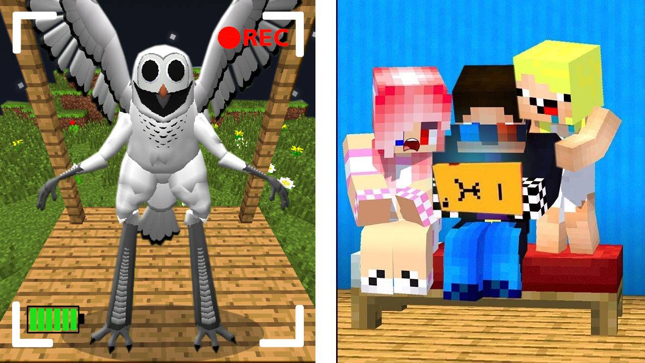 🤫ЗАСНЯЛИ СОВУ ИЗ 99 НОЧЕЙ НА СКРЫТЫЕ КАМЕРЫ В МАЙНКРАФТ! MINECRAFT