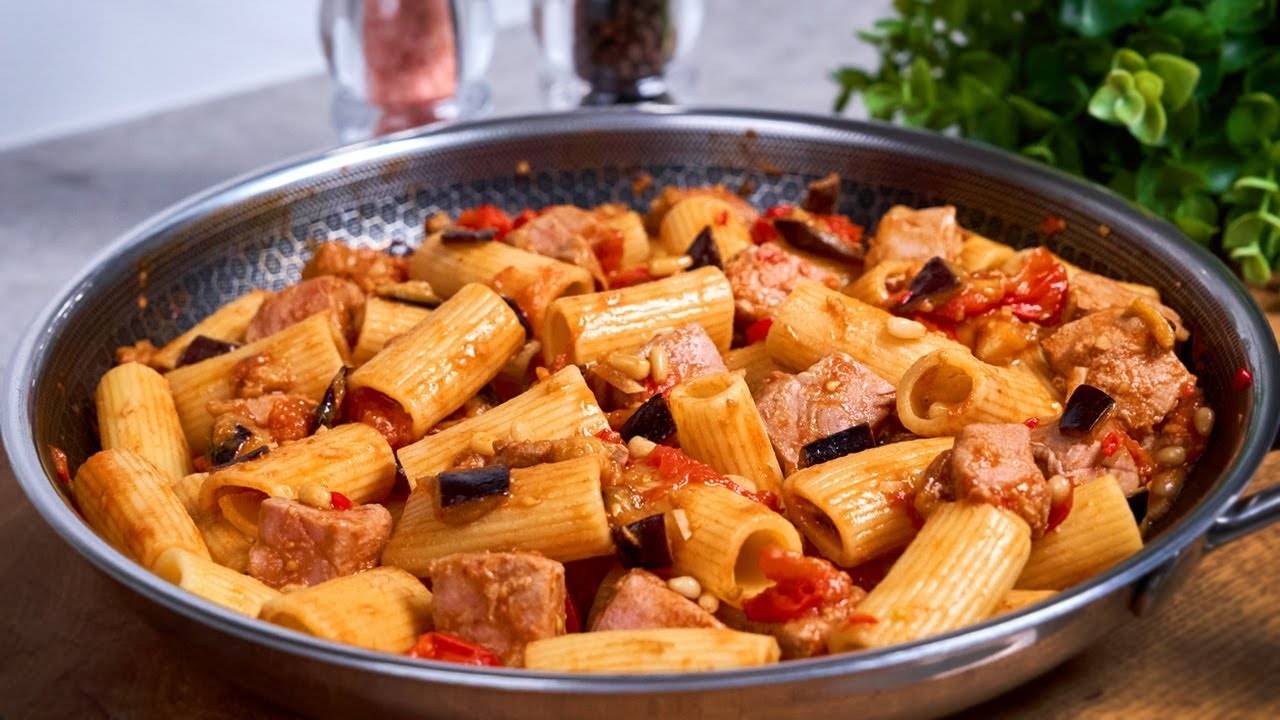 Таких вкусных макарон вы еще не ели! Я хочу есть такой ужин каждый день! Очень быстро и просто!