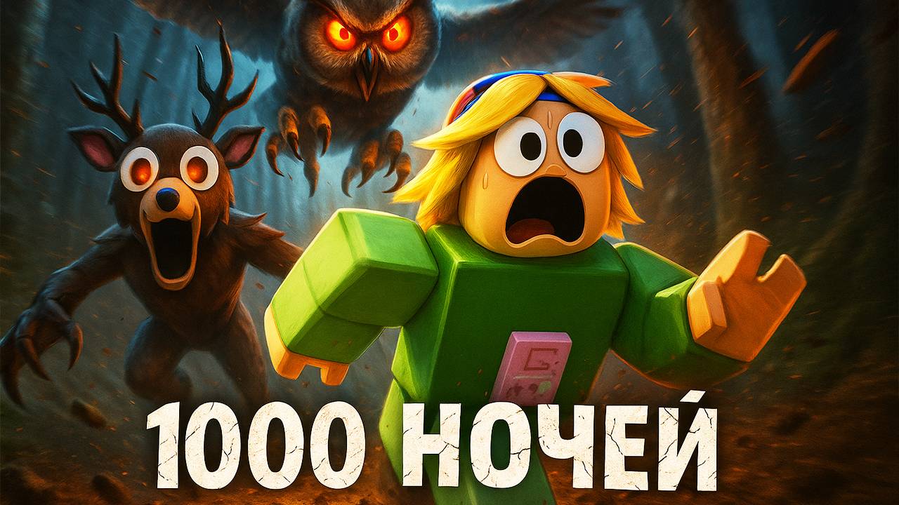 ВЫЖИЛА 1000 НОЧЕЙ В 99 НОЧЕЙ В ЛЕСУ в РОБЛОКС