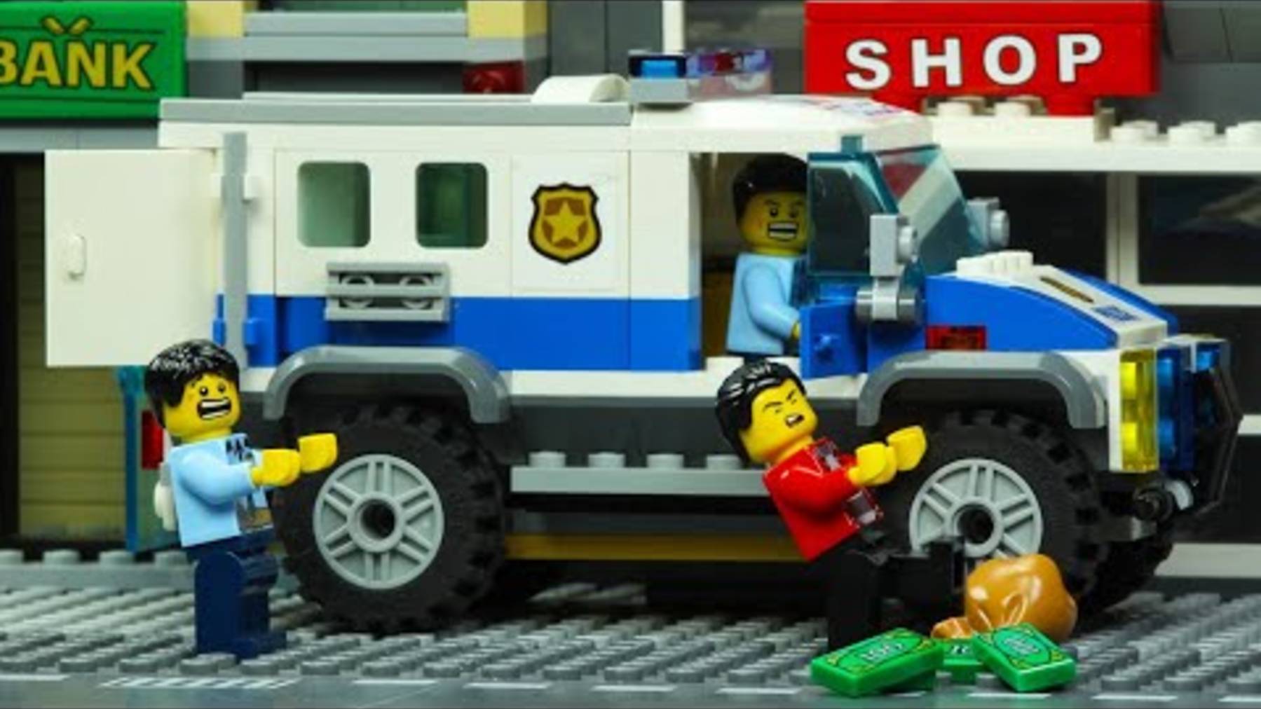Ограбление Инкассаторов в банке Lego City Провалилось
