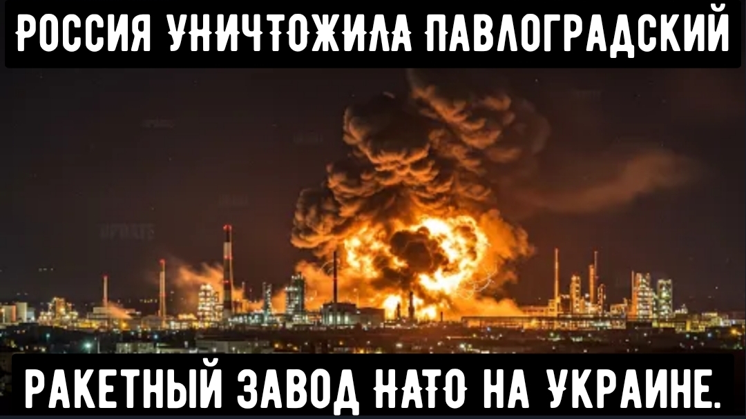 Россия УНИЧТОЖИЛА Павлоградский ракетный завод НАТО на Украине.