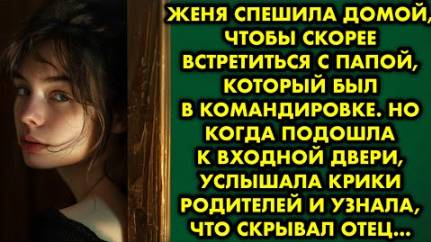 Женя спешила домой, чтобы скорее встретиться с папой, который был в командировке. Но когда подошла