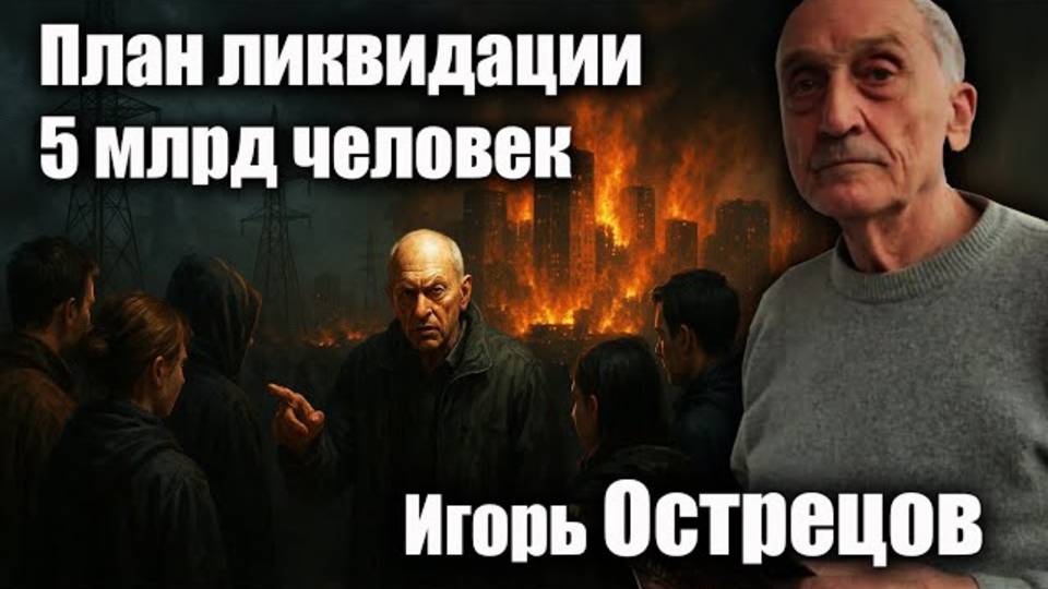 План ликвидации 5 млрд человек Игорь Острецов раскрывает то, что скрывают элиты