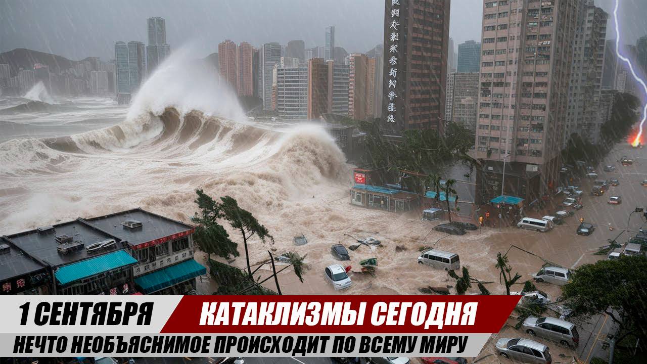 Новости Сегодня 01.09.25 ЧП, Катаклизмы, События Дня: Европа Шторм Англия Ураган США Землетрясение
