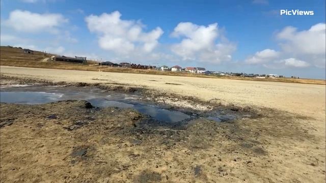 ПЕРЕСЫПЬ Азовское море Темрюкский район сегодня 1 сентября 2025. Обстановка на пляже, погода и море