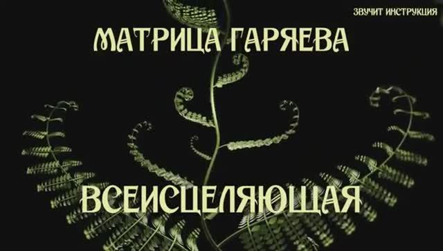 МАТРИЦА волновой генетики П.П. Гаряева от СофтРадио ВОССТАНОЕВЛЕНИЕ Всего Организма