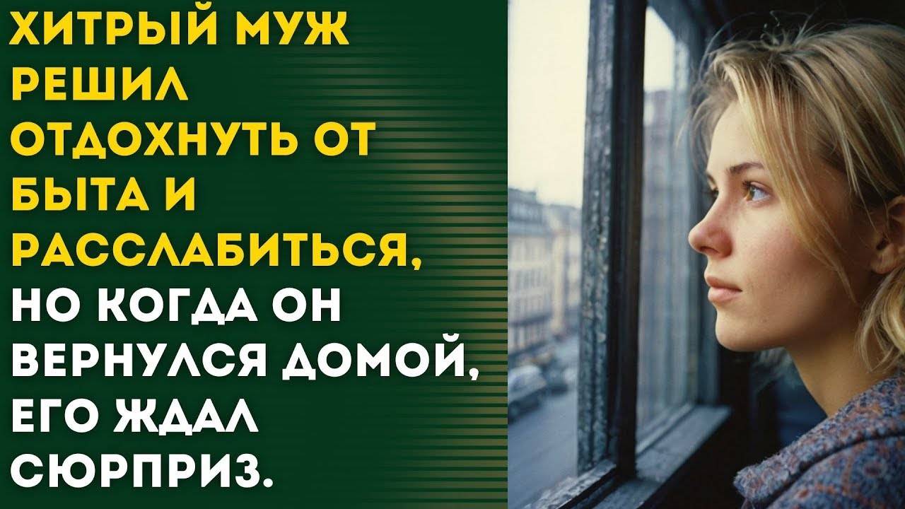 ХИТРЫЙ МУЖ РЕШИЛ ОТДОХНУТЬ ОТ БЫТА
