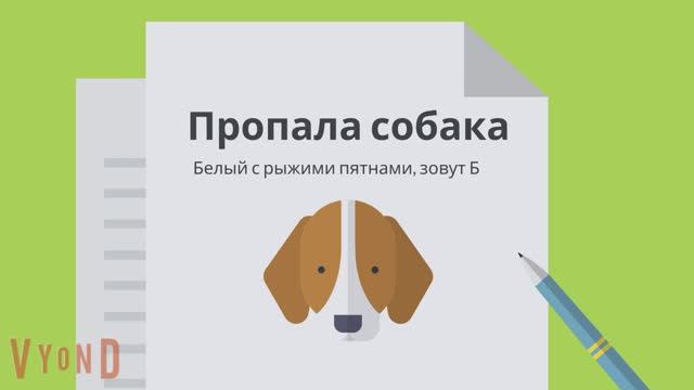 Пропала собака