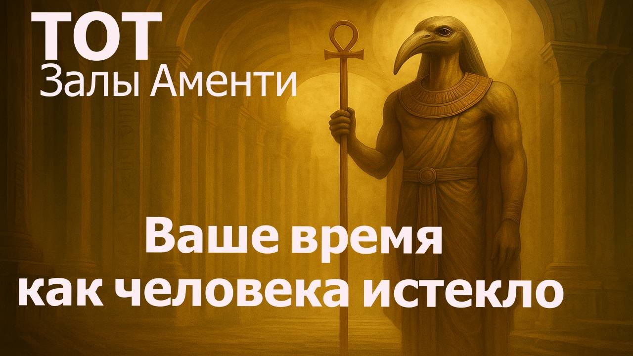Послание от Тота: Ваше время как человека истекло