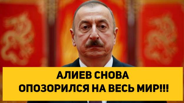 АЛИЕВ СНОВА ОПОЗОРИЛСЯ НА ВЕСЬ МИР!!!