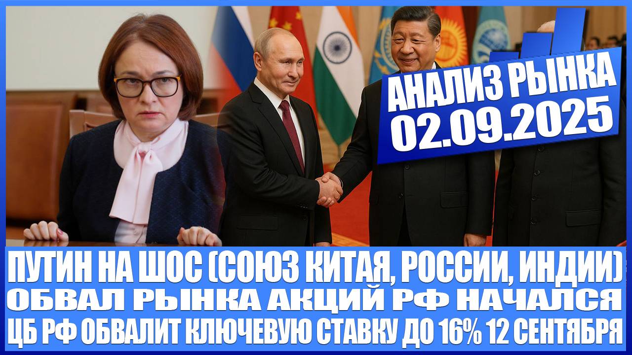 Анализ рынка 02.09 / Дефицит воды в мире / Милитаризация Европы / Обвал рынка акций Рф, цели ниже!