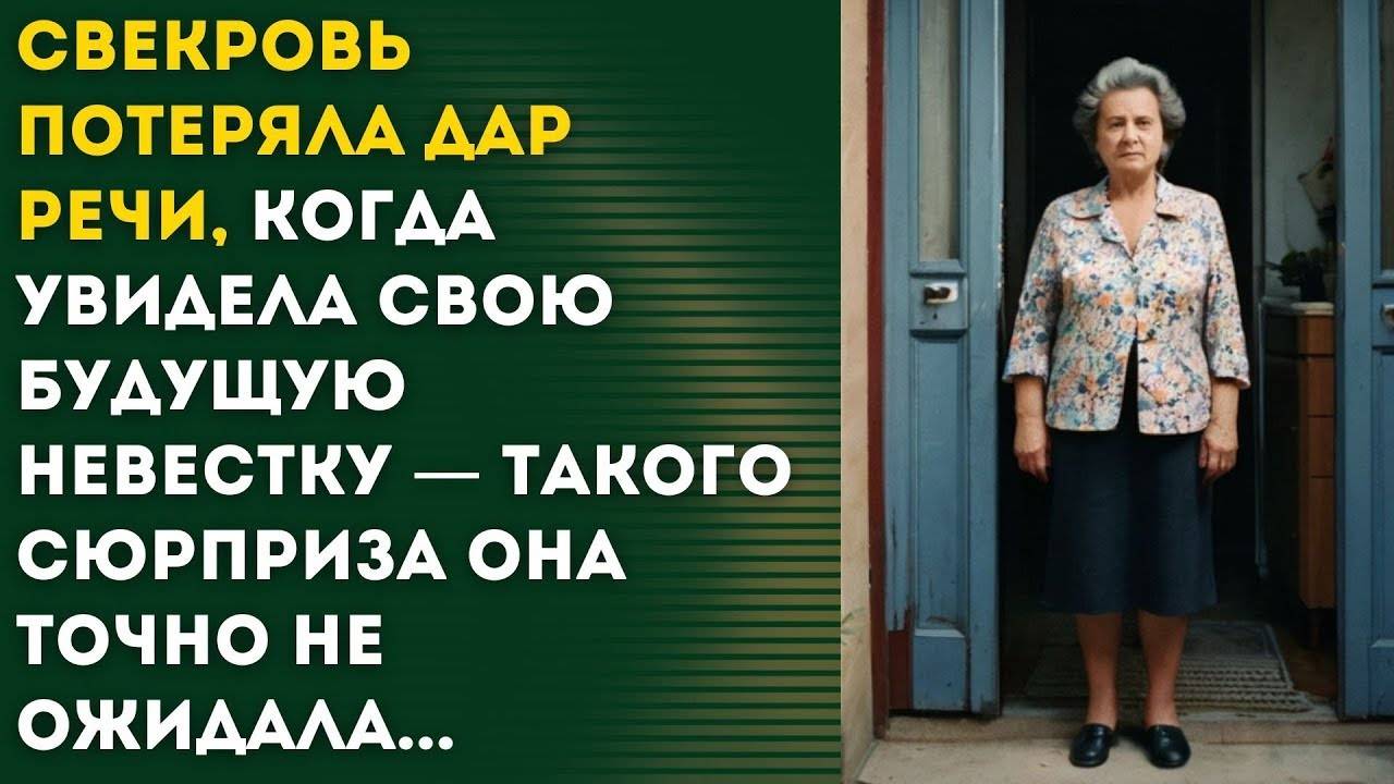 Увидев будущую невестку впервые, свекровь не могла вымолвить ни слова - рассказ