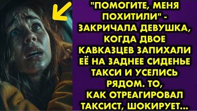 -Помогите, меня похитили, - закричала девушка, когда двое кавказцев запихали её на заднее сиденье...