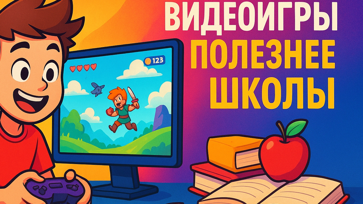 Видеоигры полезнее школы