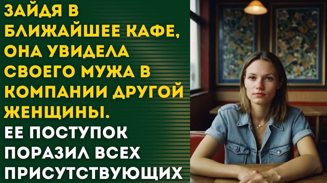 МУЖ ПОСИЖИВАЕТ В КАФЕ С ДРУГОЙ ЖЕНЩИНОЙ! ПОСТУПОК ЖЕНЫ ВСЕХ ОШЕЛОМИЛ - рассказ