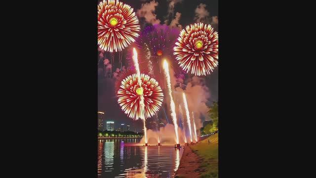 Китай 2025 Такого мир еще не наблюдал не вероятной красоты праздничный салют