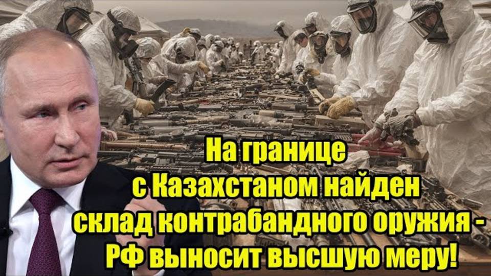 На границе с Казахстаном найден склад контрабандного оружия - РФ выносит высшую меру!