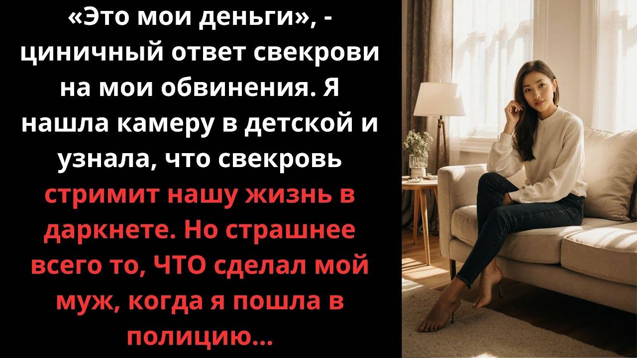 Нашла камеру. Оказалось, свекровнина. В итоге муж обвинил меня, что я рушу семью. Что делать?