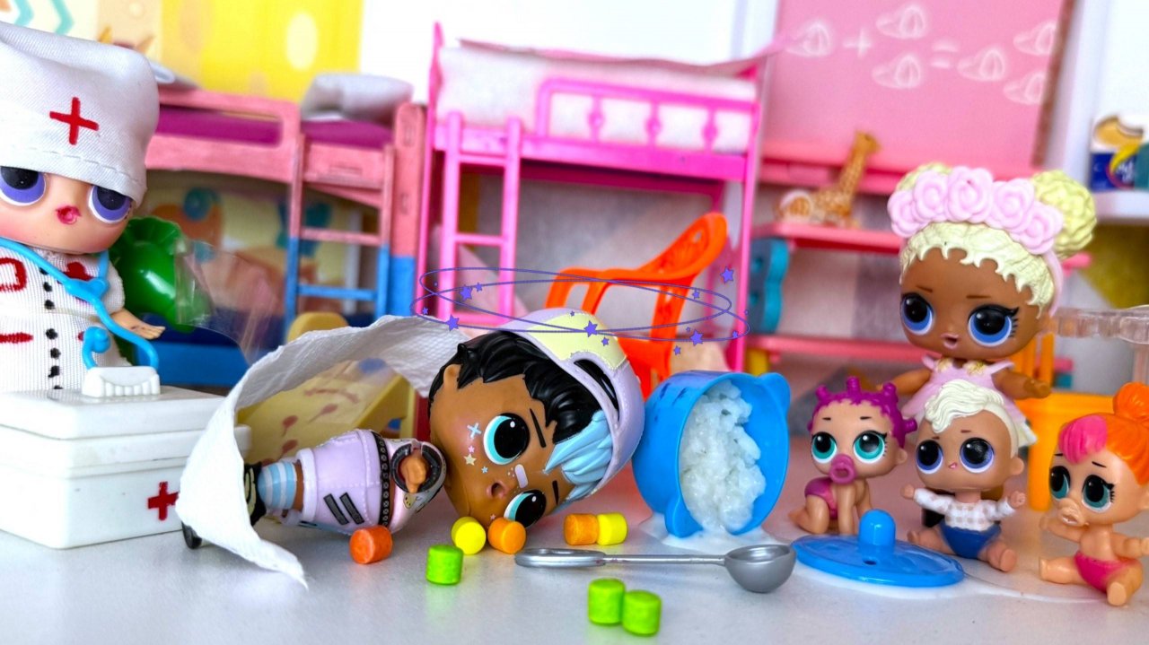 ПРИВИВКА💉 МУЛЬТИК😂 Куклы ЛОЛ сюрприз в детском садике LOL, dolls, stories