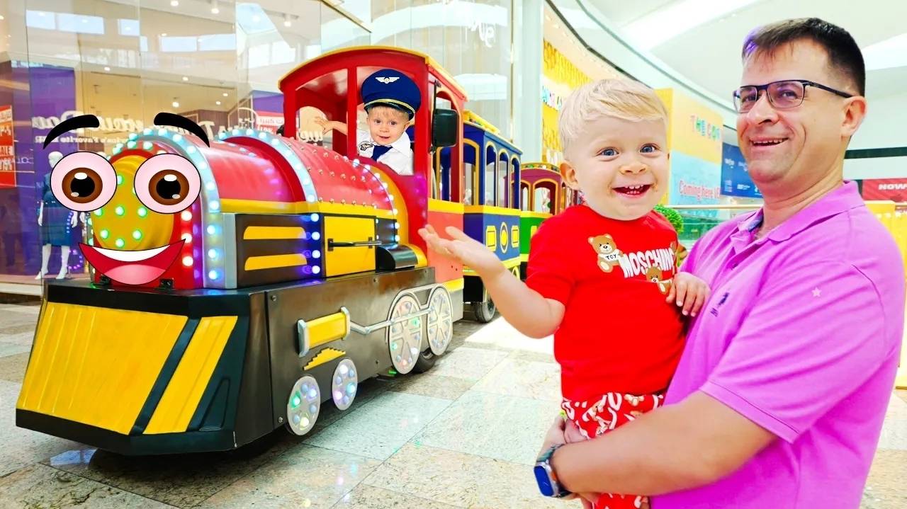 Оливер и Папа веселятся на новой Игровой площадке в Дубае