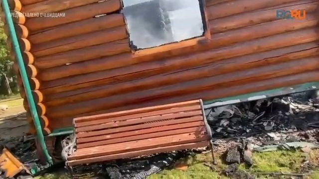 В Подмосковье произошел крупный пожар в усадьбе Храброво