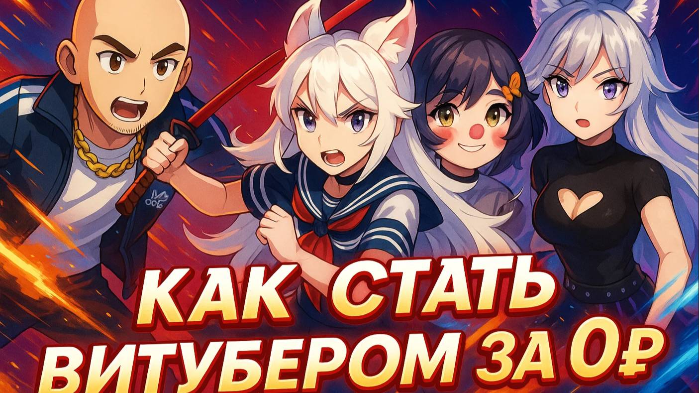 Как стать витубером за 0 рублей. Ультимативный гайд для нищих