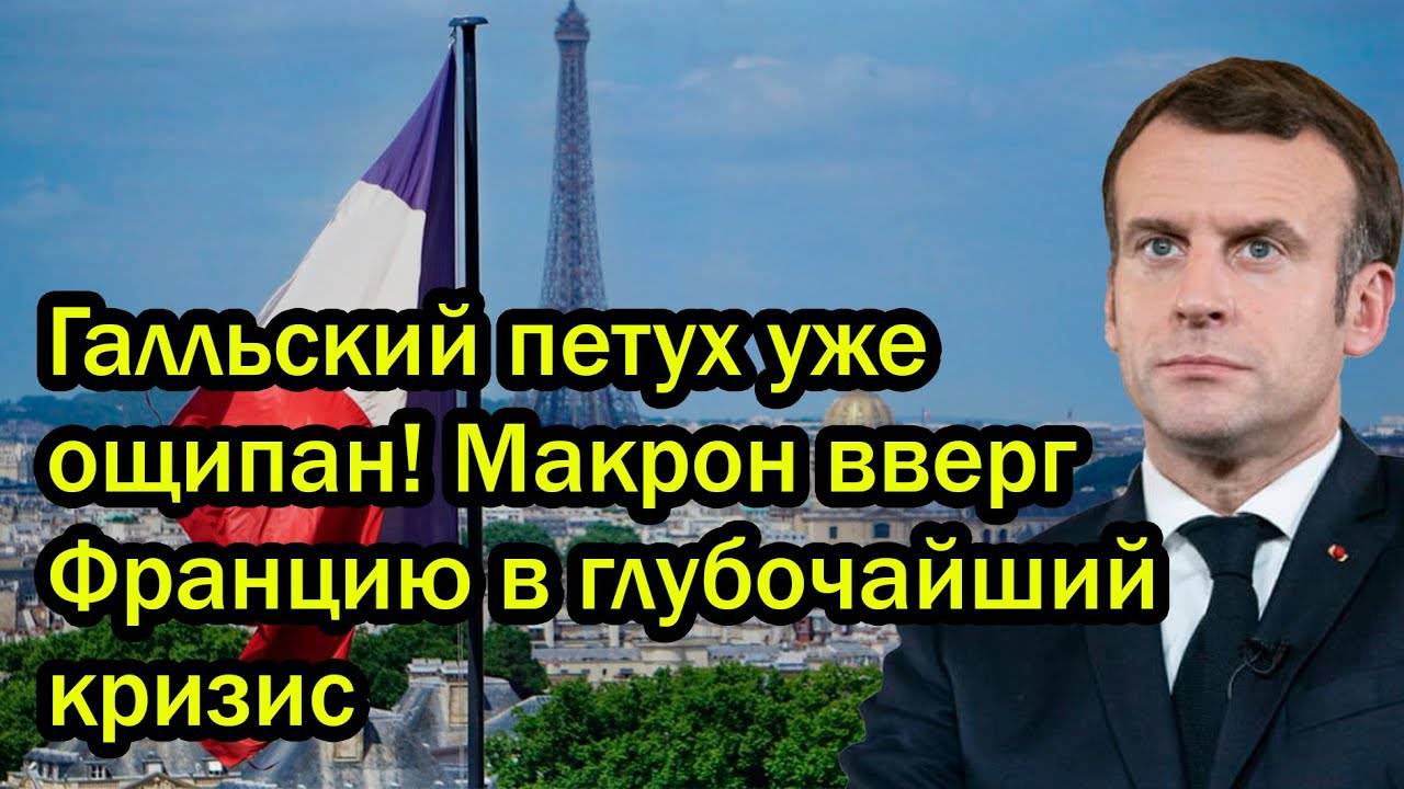 Галльский петух уже ощипан! Макрон вверг Францию в глубочайший кризис