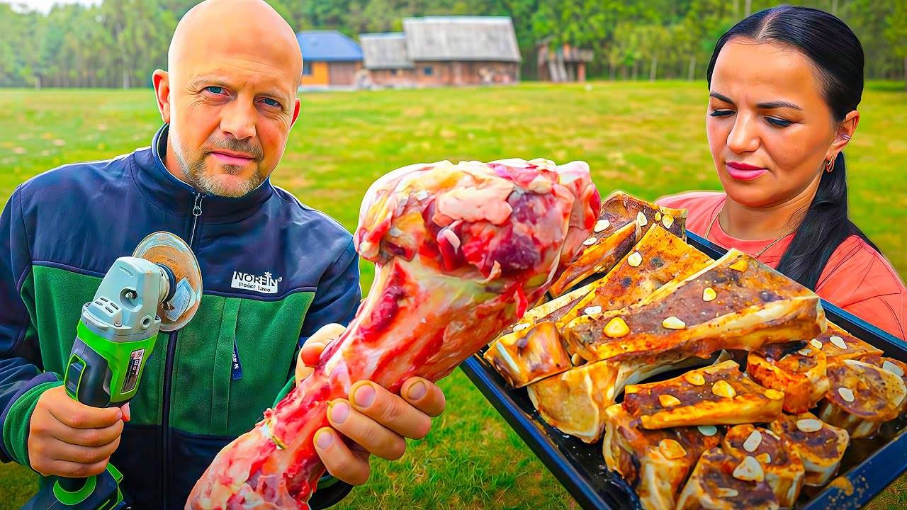 ЧЕРНИЧНИКИ РЕЛАКС! НОВИНКА! CEМЬЯ ЖИВЕТ ПОСРЕДИ ЛЕСА! ГOBЯЖЬИ КОСТИ КАК В РЕСТОРАНЕ!