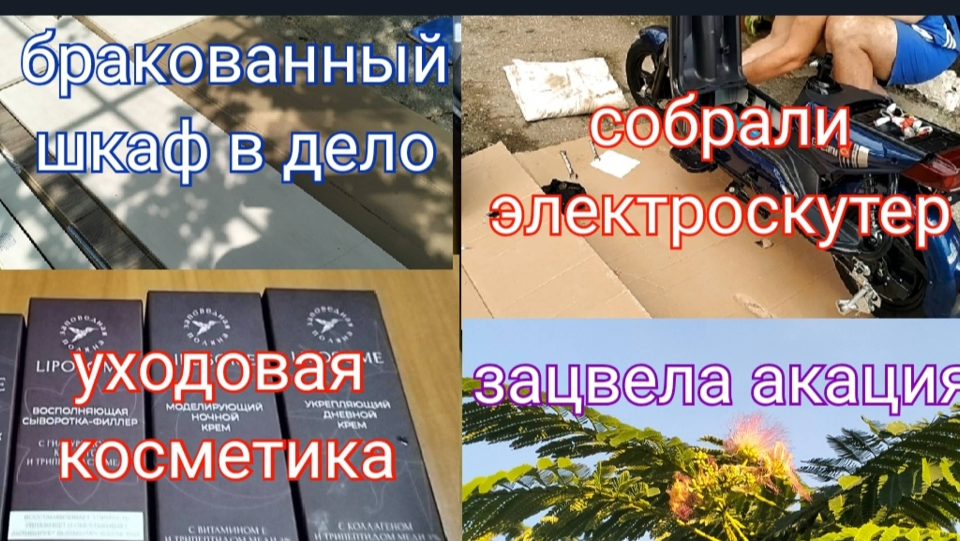 #77🌷Собрали электроскутер/Уходовая косметика бренда"Заповедная поляна"/Шкаф в дело/Урожай перца