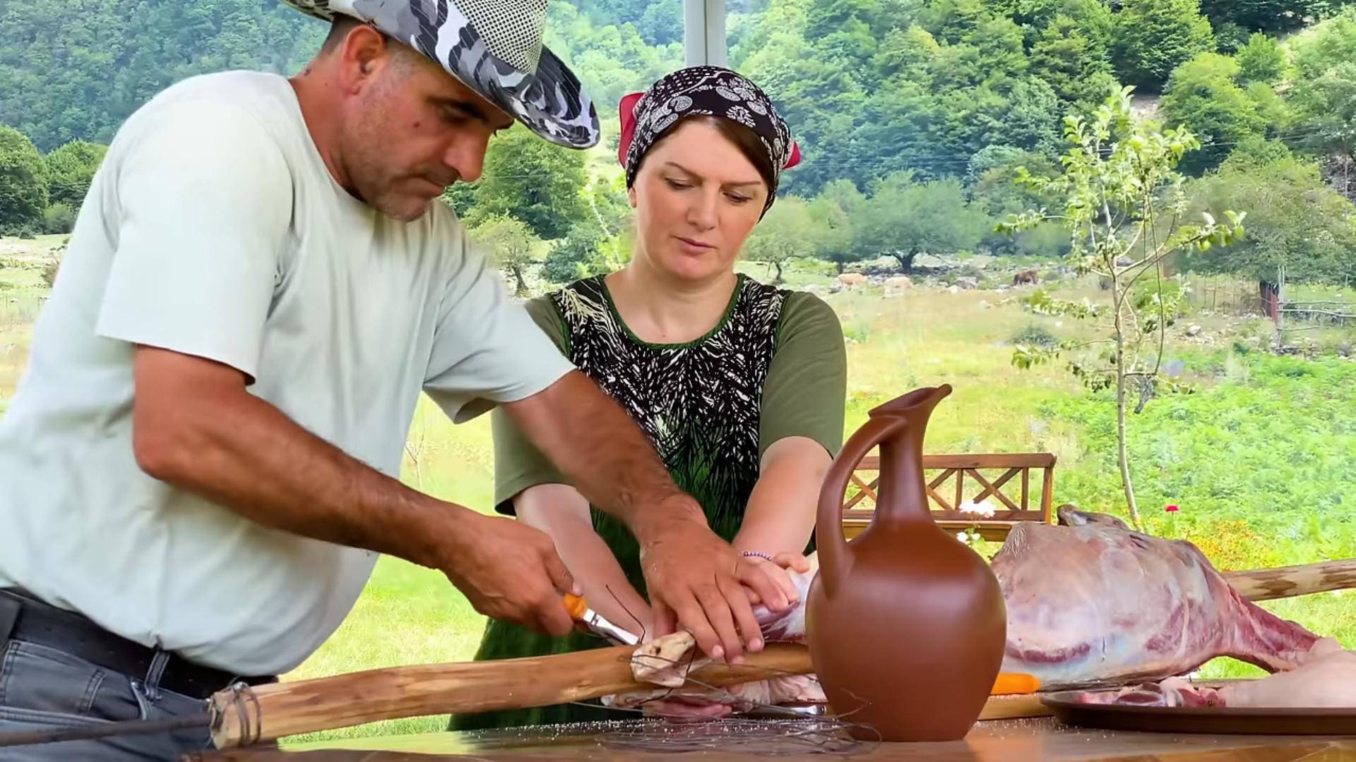 Баранина на вертеле! Азербайджанская Кухня Деревенская Кухня  Рецепты