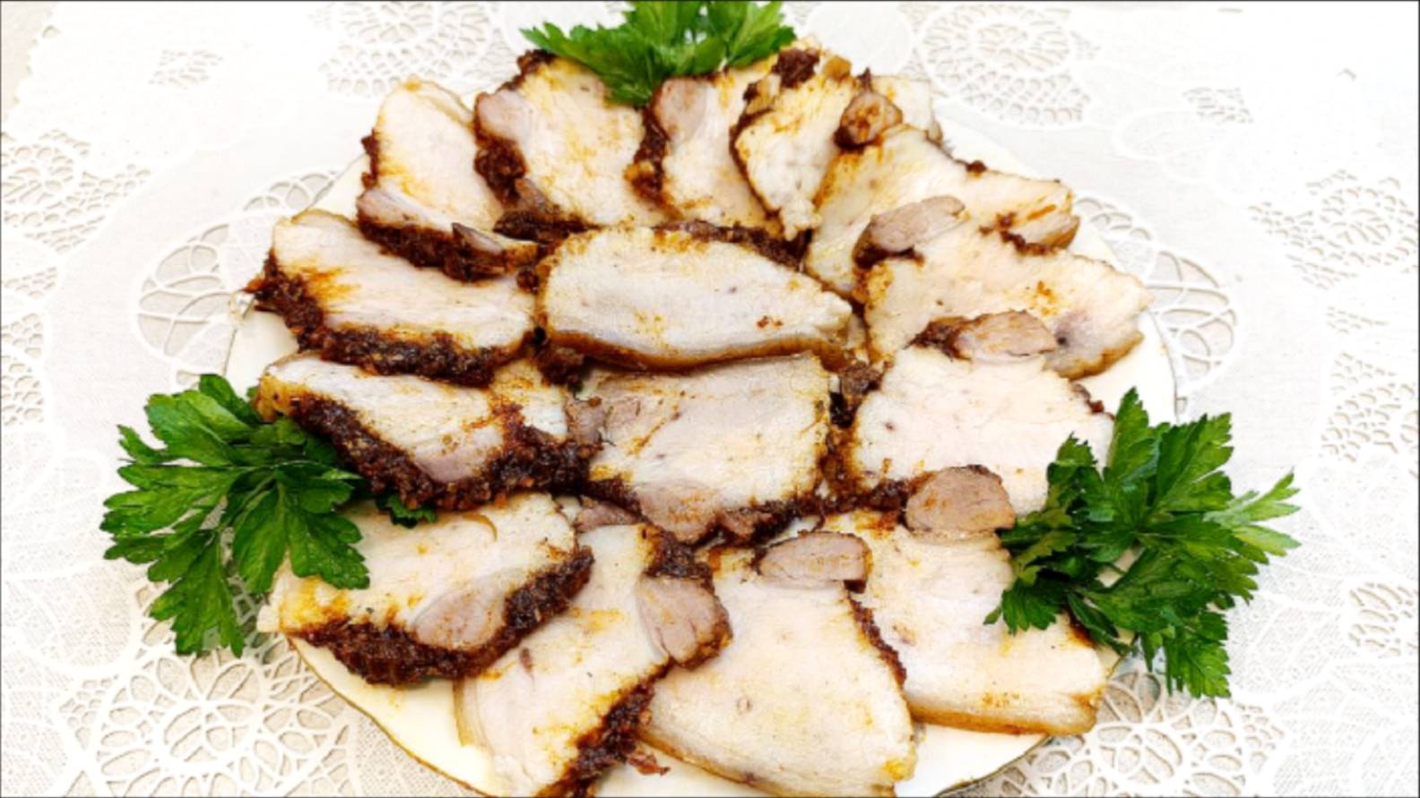 Вкусный, нежный, ароматный вареный свиной ПОДЧЕРЕВОК (сало), который тает во рту! Пошаговый рецепт!