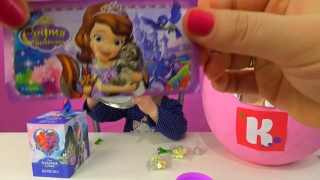 Мисс Кэти в гостях у Настюши. Огромное яйцо с сюрпризами и игрушками