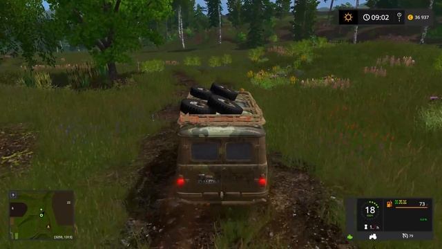 ДЕДУШКА НА ЗАПОРОЖЦЕ ЗАСТРЯЛ В ГРЯЗИ - FARMING SIMULATOR 17