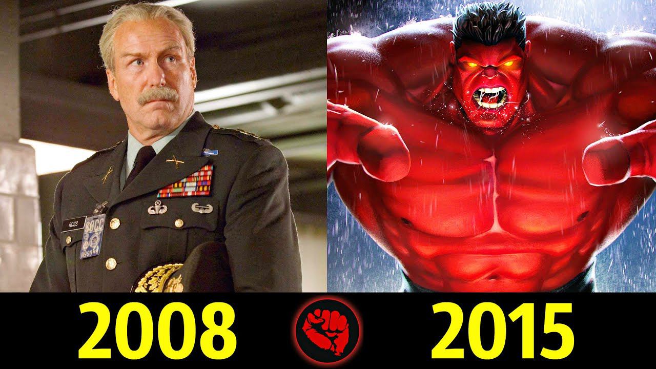 Красный Халк - Эволюция (2008 - 2015) ! Все Появления Генерала Росса !