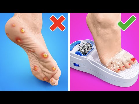 ПОЛЕЗНЫЕ ГАДЖЕТЫ И ЛАЙФХАКИ ДЛЯ НОГ. ПОТРЯСАЮЩИЙ ПЕДИКЮР.