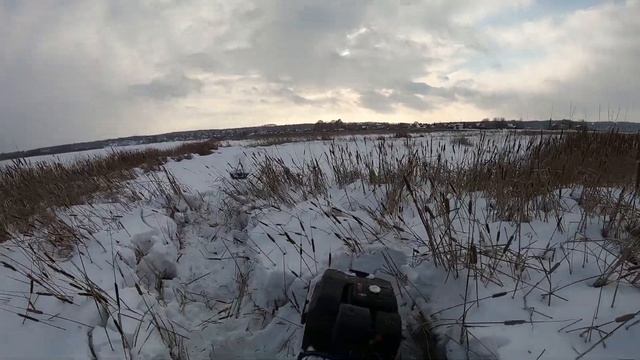 Мотобуксировщик по глубокому снегу. Сравнение с лыжным модулем.