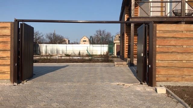 Складные распашные ворота-гармошка