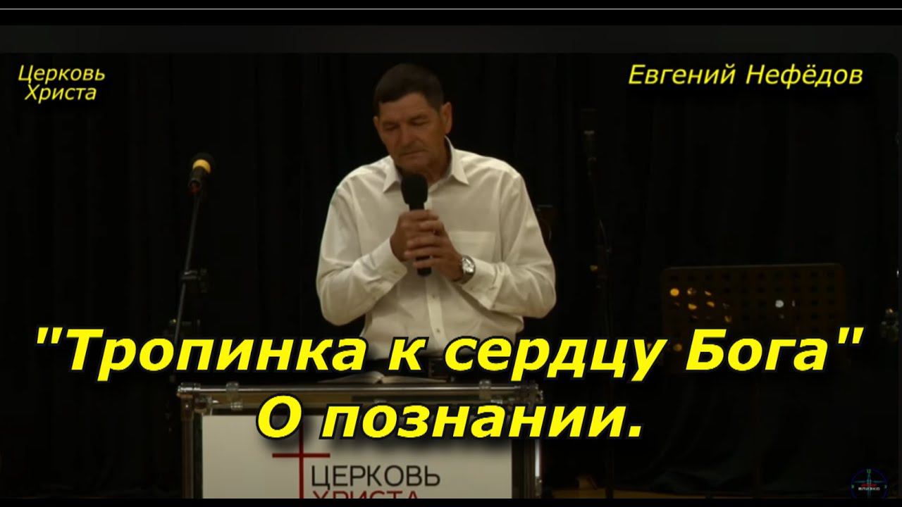 "Тропинка к сердцу Бога" О познании. 05-11-2023 Евгений Нефёдов Церковь Христа Краснодар