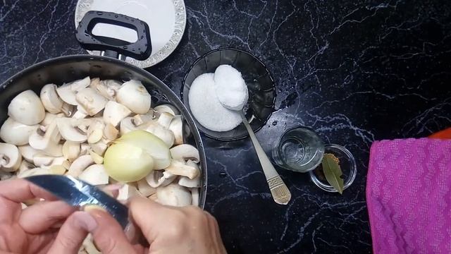 Маринованные шампиньоны на зиму!!!Без стерилизации!!!