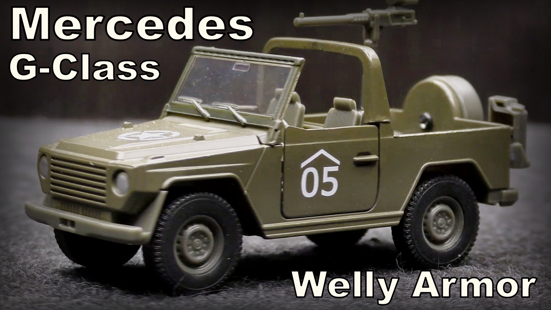 Mercedes G-Class / Масштаб 1:36 / Welly Armor / Масштабная модель военного автомобиля