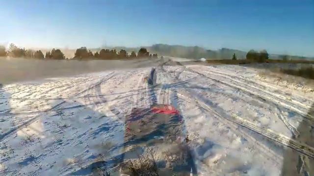 Первый выезд на мотобуксировщике FORZA 9лс.