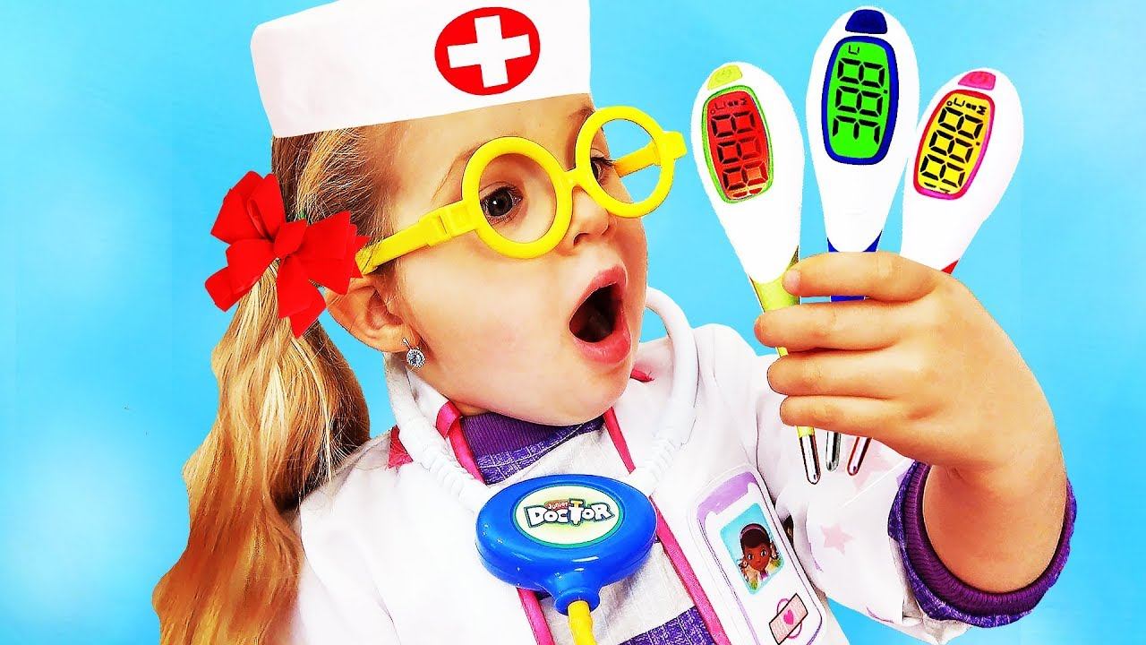 Crying baby! Accident! Bad Babies Playing Doctor / Learn Colors with Finger Family Song
